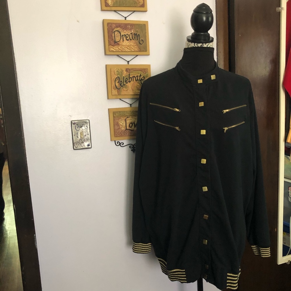 Black and gold Cardigan
